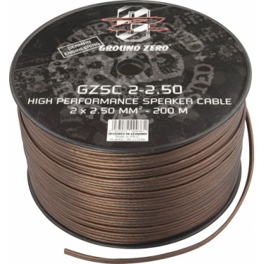 GROUND ZERO GZSC 2-2.50 Kolonėlių pajungimo kabelis  2 x 2.50 mm² Kaina už 1 m